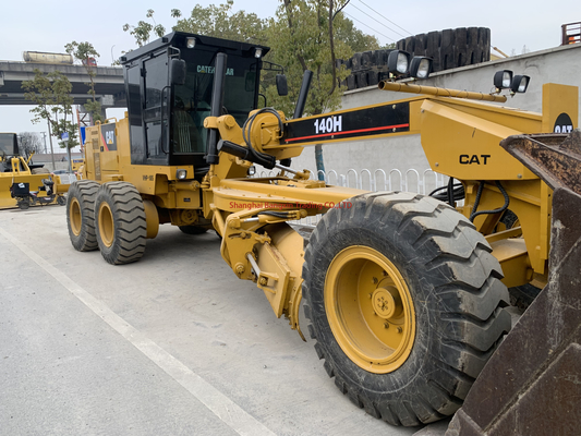 Низкие часы работы Кот Грейдер использованный Caterpillar 140H Землянильер с двигателем Cummins
