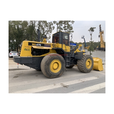 Япония происхождение 21тонна использованные Komatsu WA470 колесные погрузчики номинальная нагрузка 7 тонн готовы к работе