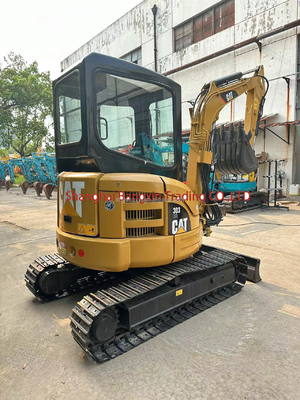 Да, вы можете проверить малую машину Использованный мини экскаватор CAT 303 3000 кг Машина вес