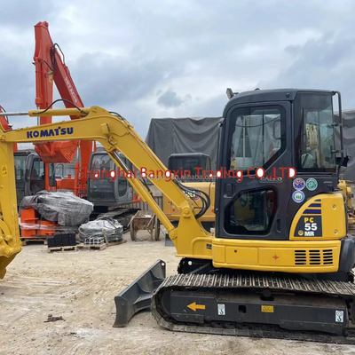 Komatsu PC55MR мини экскаватор с 90% градусом и оригинальным гидравлическим цилиндром