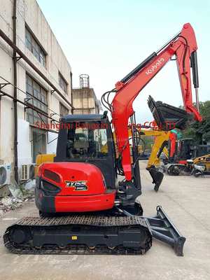 Вторая рука KUBOTA KX155-3z 5 тонны Маленький кавальщик Использованный мини экскаватор
