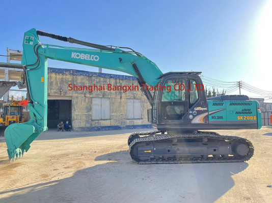 20-тонный использованный экскаватор Kobelco SK200-6E в Японии с двигателем ISUZU и сертификацией EPA/CE