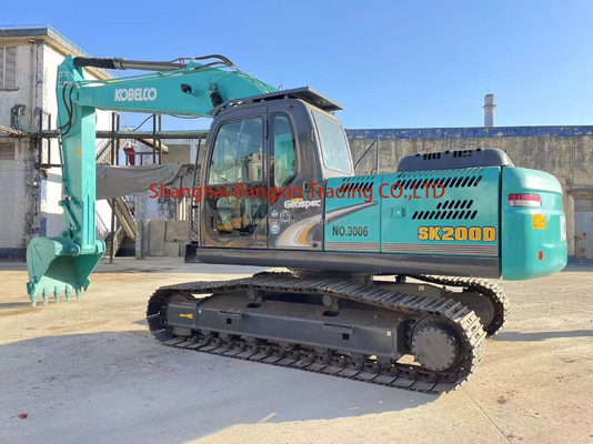 20-тонный использованный экскаватор Kobelco SK200-6E в Японии с двигателем ISUZU и сертификацией EPA/CE