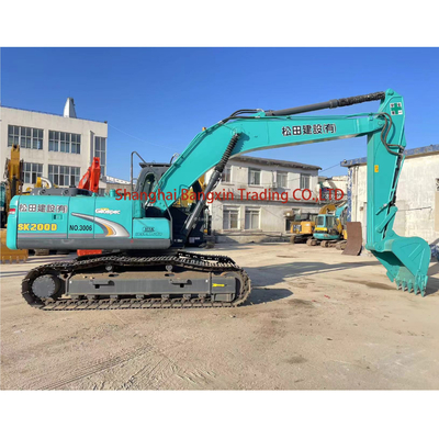 20-тонный использованный экскаватор kobelco sk200-6e с сроком доставки 7 дней и всеми нормальными функциями