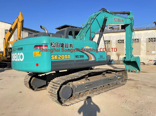20-тонный использованный экскаватор kobelco sk200-6e с сроком доставки 7 дней и всеми нормальными функциями