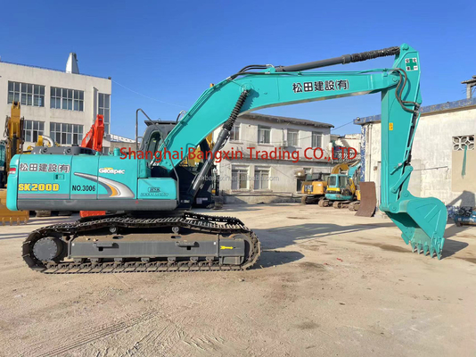 Использованный экскаватор Kobelco SK200-6E с двигателем ISUZU Почти 2021 год изготовления