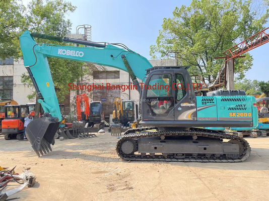 Вторая рука Kobelco SK200-8 экскаватор с бесплатной доставкой и гидравлический клапан TOSHIBA