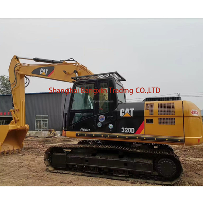 20 тонн массы машины Использованная мини экскаватор CAT 320D в Шанхае Гарантированное одобрение CE/EPA