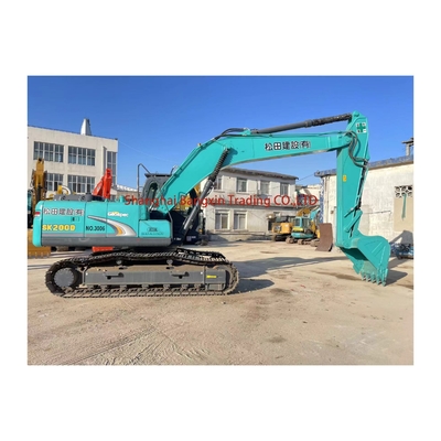 Использованная экскаваторная машина Kobelco SK200 в хорошем состоянии срок доставки в течение 7 дней
