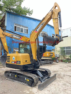 Маленький экскаватор SANY SY55C с двигателем ISUZU в отличном состоянии