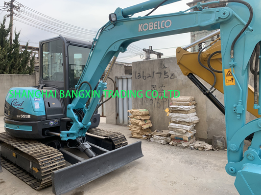 хорошее состояние Kobelco SK55SR мини экскаватор высокая мощность и гидравлическая стабильность