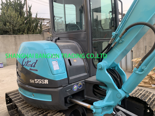 хорошее состояние Kobelco SK55SR мини экскаватор высокая мощность и гидравлическая стабильность