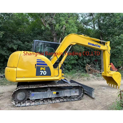 7 дней Доставка Использованный мини экскаватор Komatsu PC70-8 с оригинальным гидравлическим насосом