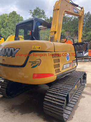 Подержанный мини экскаватор Sany SY75 с двигателем Cat и оригинальным гидравлическим насосом в хорошем состоянии