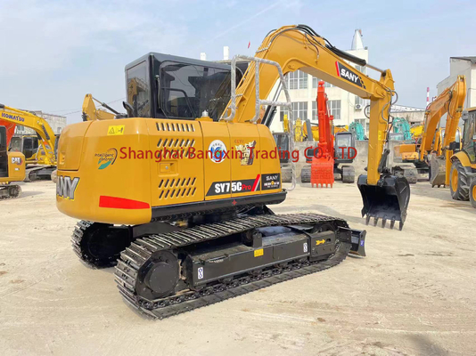 90% производительность экскаватора Sany SY75 с высокой мощностью и гидравлической стабильностью