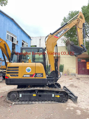 Global Sany SY55C экскаватор с лопатой движущегося типа ползучего погрузчика