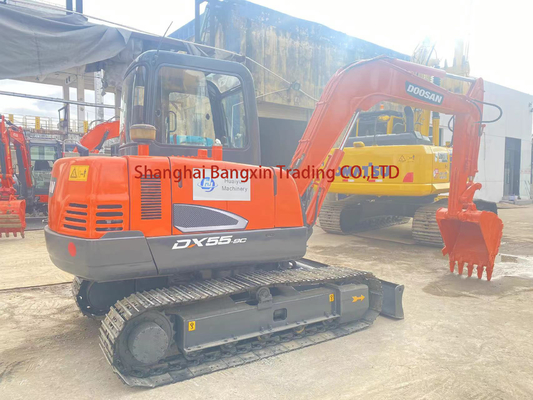 Мини экскаватор Doosan Machinery DX55-9C в хорошем состоянии с вместимостью 0,3 ведра