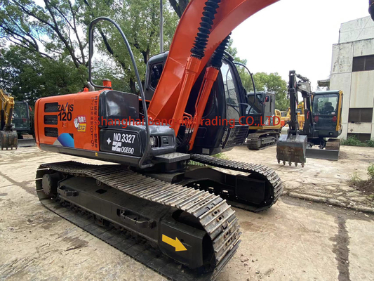Подержанный экскаватор Hitachi ZX120 со всеми функциями в исправном состоянии