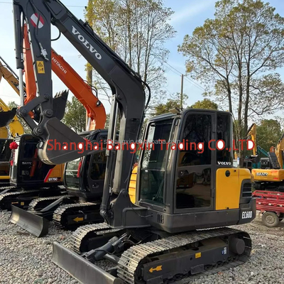 Маленький мини экскаватор VOLVO EC60D с высокой мощностью и гидравлической стабильностью