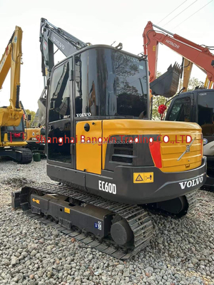Маленький мини экскаватор VOLVO EC60D с высокой мощностью и гидравлической стабильностью