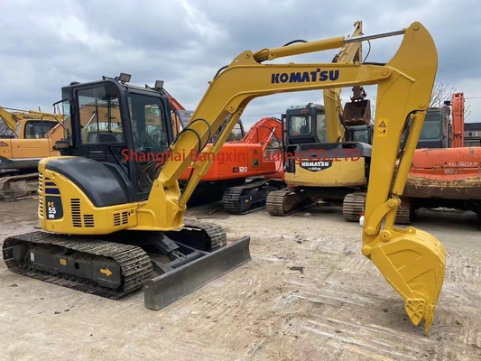 Komatsu PC55MR-2 Хорошее состояние Японский экскаватор с оригинальным гидравлическим насосом