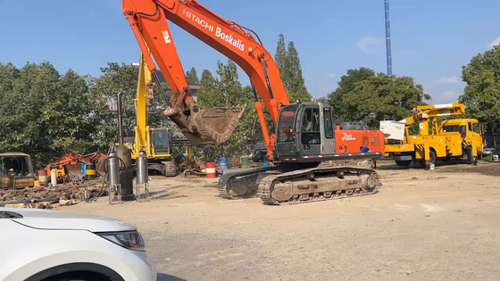 Прочный использованный экскаватор Hitachi ZX350-3G, импортированный из Японии для землеустройства