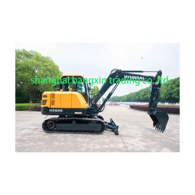Подержанный мини экскаватор Hyundai HX60G с сертификацией EPA/CE и всеми функциями