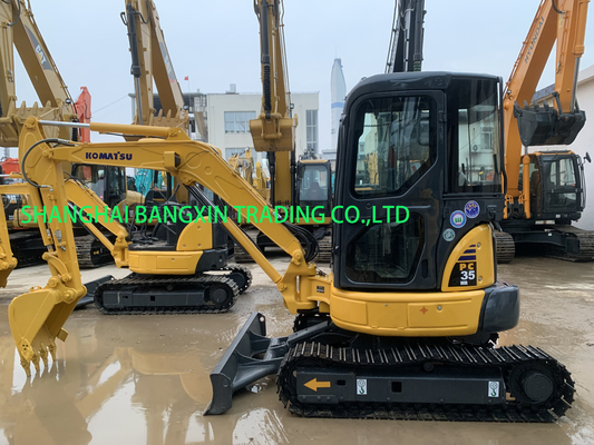 3500 кг Подержанный мини экскаватор Komatsu PC35 с бесплатной доставкой и высокой производительностью