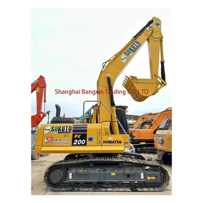 Использованный экскаватор Komatsu PC200 Сильная мощность и высокая гидравлическая стабильность