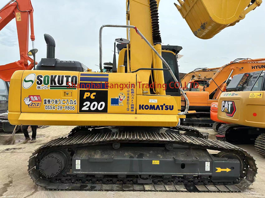 Использованный экскаватор Komatsu PC200 Сильная мощность и высокая гидравлическая стабильность