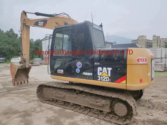 Использованная машина для строительства экскаватора Cat 312D2 с оригинальным гидравлическим клапаном