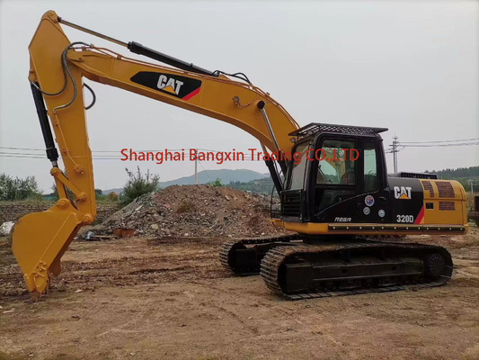 Оригинальный гидравлический цилиндр использованный экскаватор Cat 320D в Шанхае 20000 кг масса машины